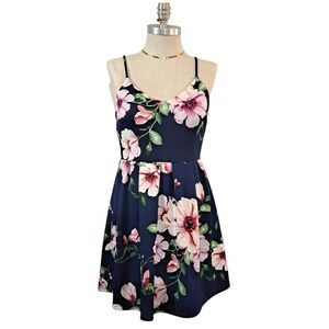 Monteau Floral Mini Dress Women's Size Medium